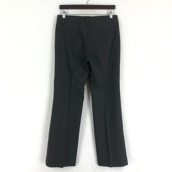 Express Women's Size 7/8R Dark Grey Wool Blend Hidden Fly Bootcut Trouser Pants - Picture 2 of 9